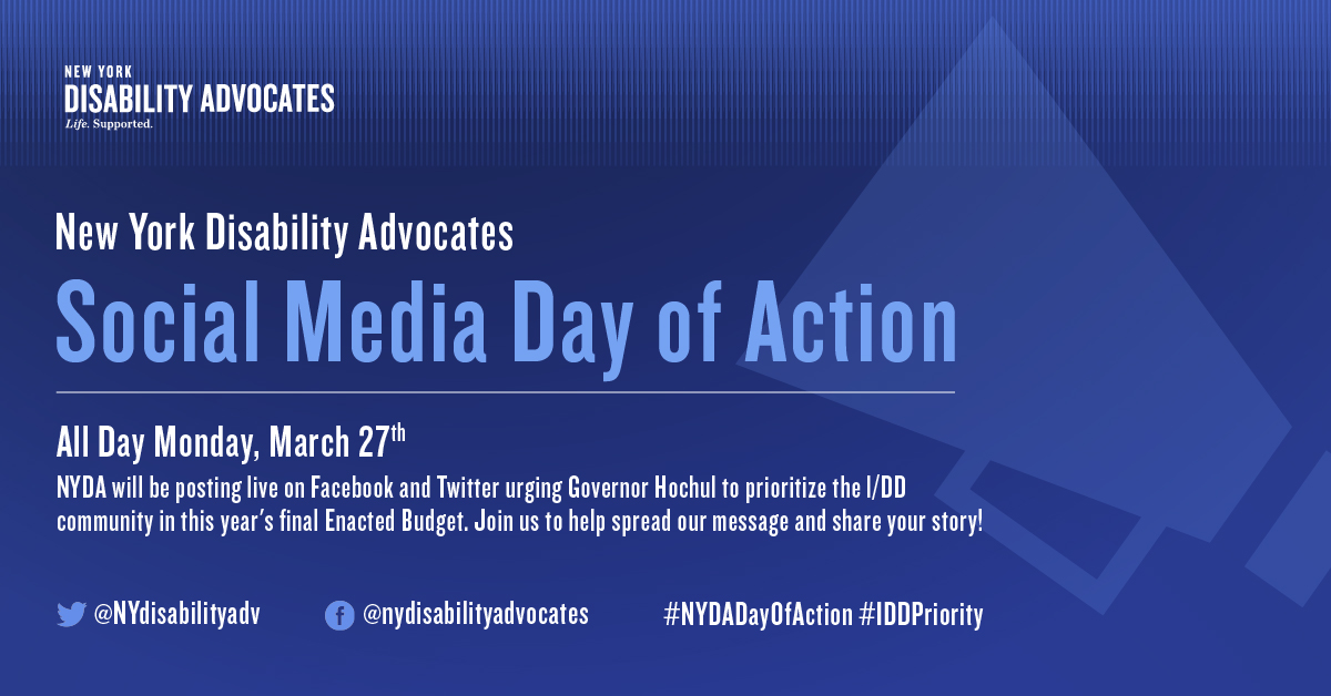NYDisabilityAdv's tweet photo. Advocacy Alert ‼️
On Monday, NYDA & its partners will be online urging
@GovKathyHochul & the State legislature to include an 8.5% COLA in this year's final budget. Help us take action by spreading our message & sharing your stories! Learn more: https://t.co/Z2q3uuV9Wx https://t.co/igpSrF6aay