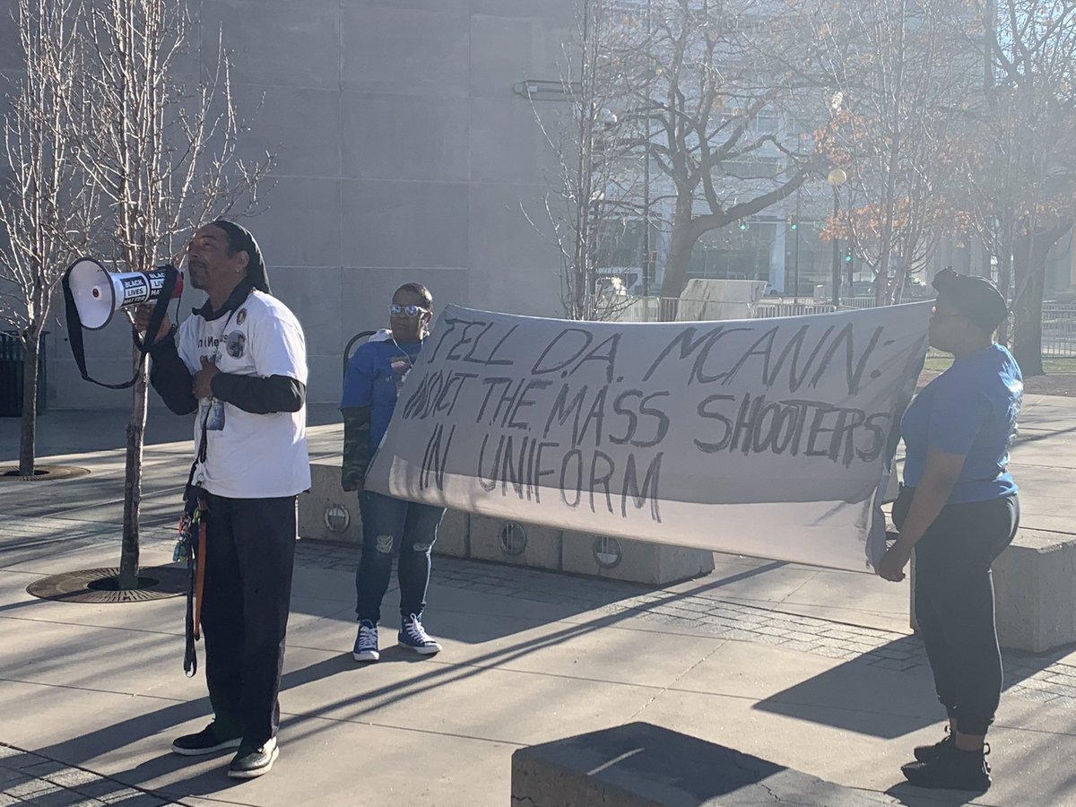 DenverAuroraCAC's tweet photo. Thanks to everyone who showed up today for #EliasArmstrong #JordanWaddy and all victims of police crimes and cover-ups in Denver! #PoliceBrutality #policeaccountability #communitycontrolofpolice #CPACnow https://t.co/0fKqXpnxAT