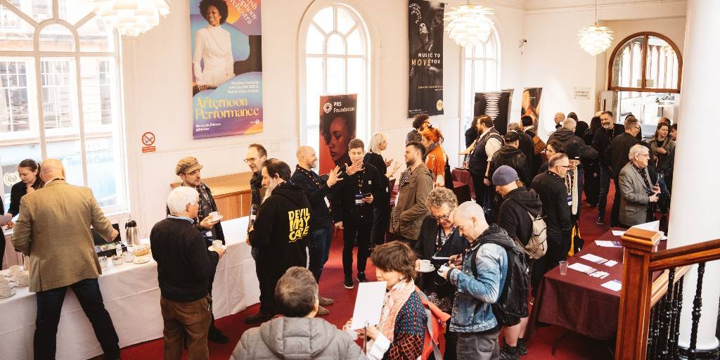 PRSforMusic's tweet photo. Thanks to the PRS community who joined us in Glasgow 🏴󠁧󠁢󠁳󠁣󠁴󠁿 yesterday for #PRSMembersDay.

Our insightful panelists @calumbowiemusic, @BowAnderson and @JakeShepp, our trade fair partners and incredible #PRSPresents artists @georgia_cecile and @VLURE_.

More events announced soon. https://t.co/kQGyIIU0Uu