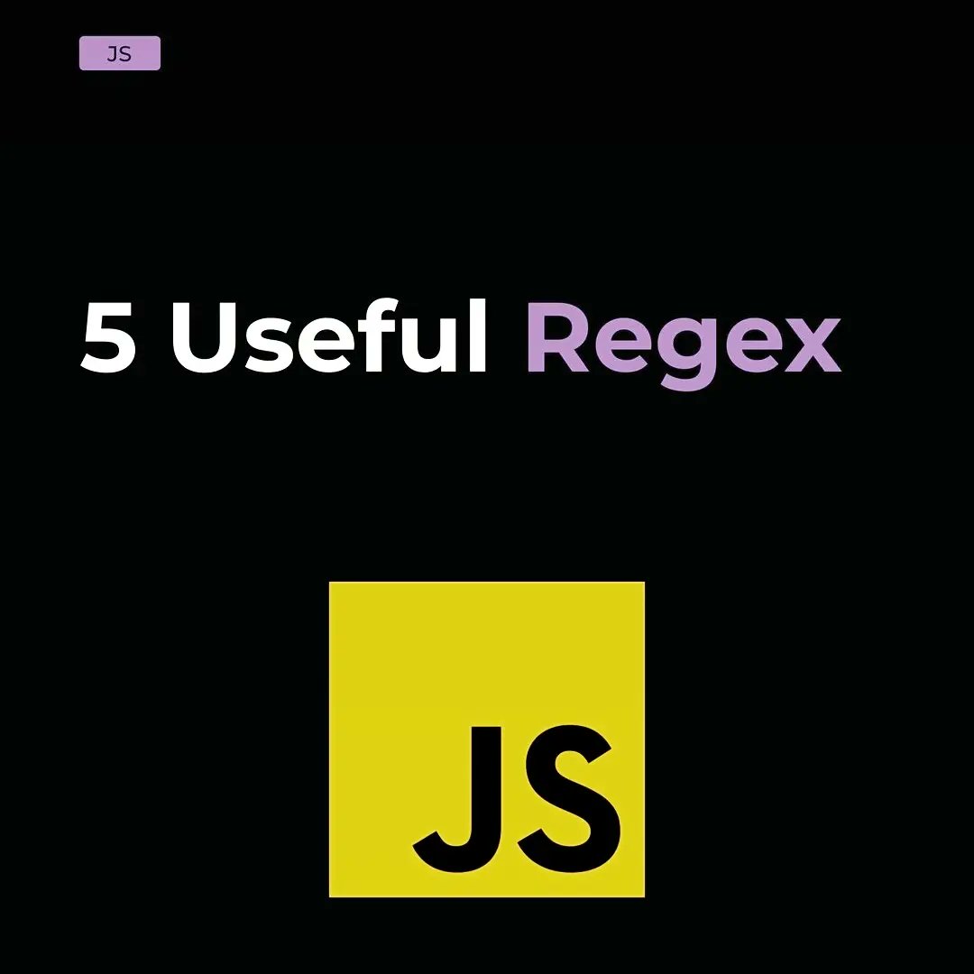Atiqu55's tweet image. 5 Useful Regex tips you can use it into your project || JavaScript tips
-
-
-
Follow:@javascriptcoding
-
-
-
#javascripttutorial #javascriptcoding #regex #Reactjs #coding #nodejs