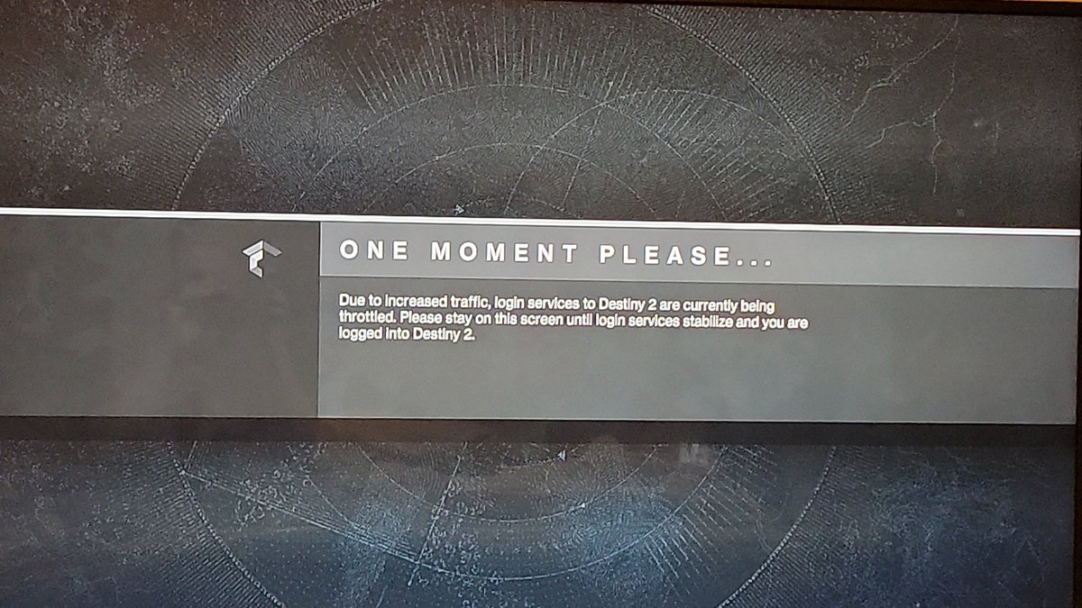 GaryBlanke3255's tweet photo. @BungieHelp Says inine due to traffic then says the game is not up to date. Do you guys test before you roll out? https://t.co/WGtFGkJvSm