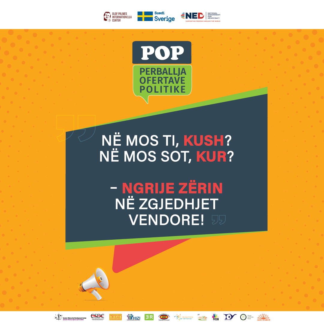 POPAlbania2020's tweet photo. "Në mos ti, Kush? Në mos sot, kur?
Ngrije zërin në zgjedhjet vendore"
Si komunitet, ne kemi përgjegjësi të bashkohemi dhe të bëjmë që zëri ynë të dëgjohet.
#RrjetiPOP #zgjedhjetvendore #AngazhimiQytetar #forumpublik
#POPNetwork #KontrataSociale #CommunityEngagement #transparency https://t.co/3C7OP8gIh3