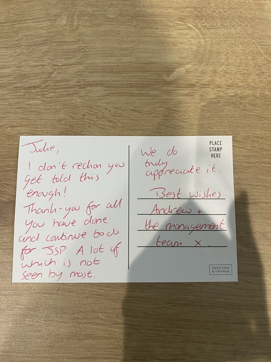So lovely to receive a small token but knowing it means the world, thank you to my amazing management team at JSP <a href="/AndrewP_JSP/">Andrew Patterson</a> <a href="/gemarm83/">Gemma</a> <a href="/FenJsp/">JSPFen</a> <a href="/ClaireC38484581/">Claire Cooper</a> <a href="/TJ150571/">Tracy Johnson</a>