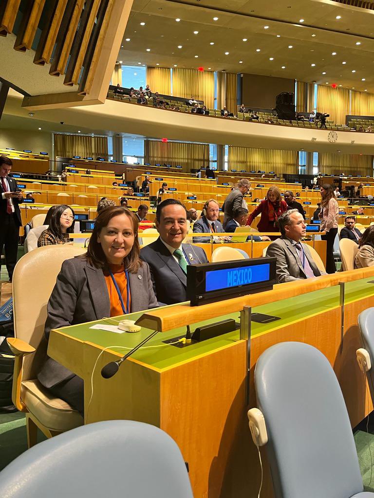 The two sections of the IBWC doing our part to bring attention to transboundary cooperation on water along U.S. Mexico Border at UN 2023 Water Conference.  @Adriaresendez @cilamexico @usibwc