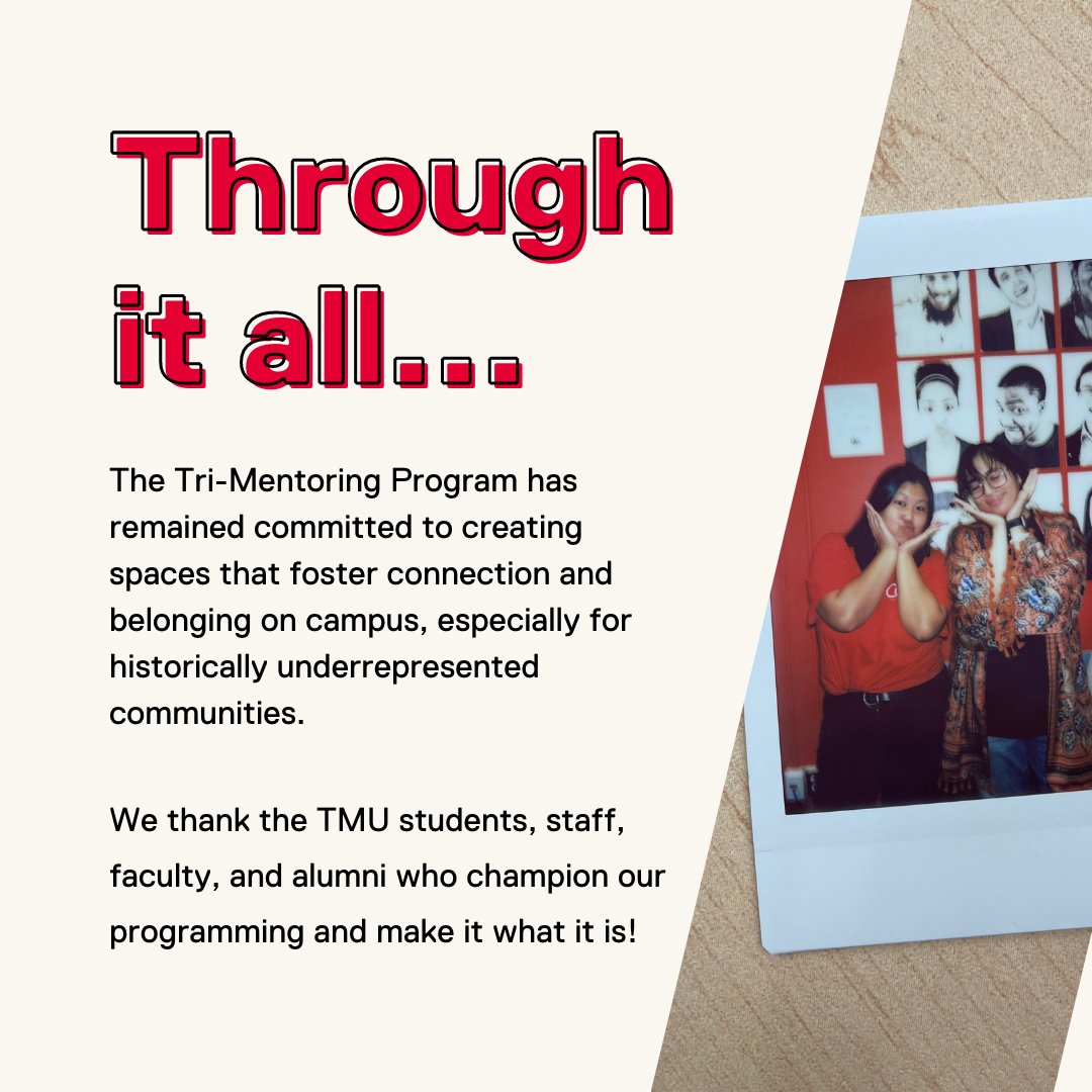 trimentoring's tweet image. Since its inception in 2001, the Tri-Mentoring Program has remained committed to creating services for marginalized and racialized students @TorontoMet. 

Check out how we have changed over the years!

#WeAreTMP