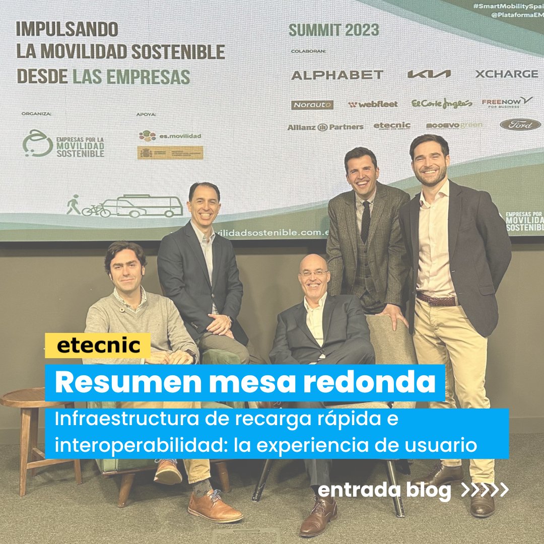 Ayer nuestro CEO,  Jorge Rios, participó en la 7a Summit 2023 de @PlataformaEMS ♻️ y compartió mesa redonda con @alsa, @zeemcoin, Xcharge y @aedive

#SmartMobilitySpain #SummitEMS2023 #movilidadsostenible #movilidadeléctrica #happyhourrecarga #smartpricing