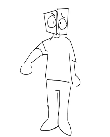 I cant decide on a protagonist design  they're supposed to be simple but im not sure, whos  got the strongest vibes to you? poll in thread 