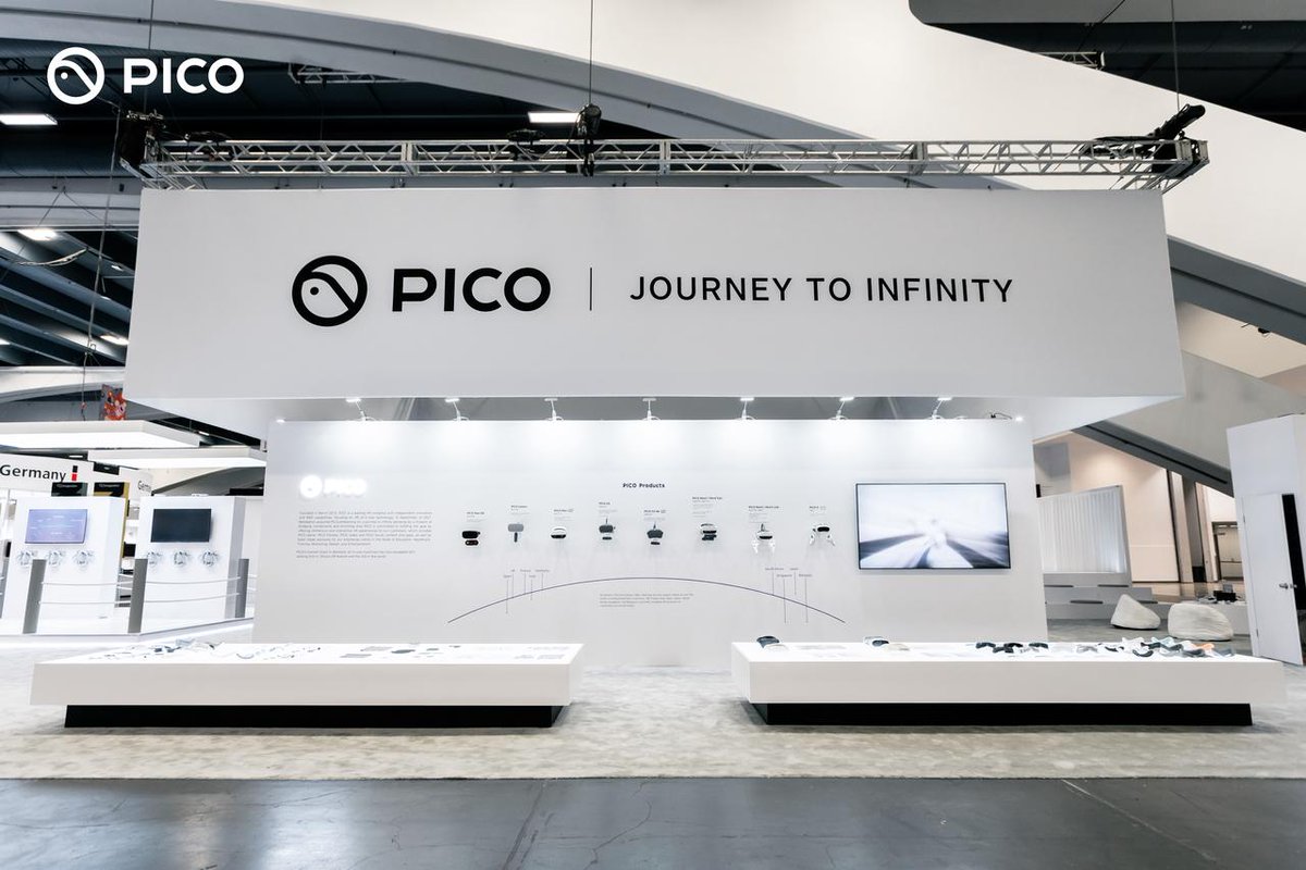 PICOXR's tweet photo. #PICO at #GDC23 is gonna be hard to miss but ICYMI, here's the full view of what you'll be experiencing at GDC! Come say Hi, we won't bite! #PICO4 #VirtualReality #VR #GDC23 #JourneytoInfinity https://t.co/Lh0aKNIatI