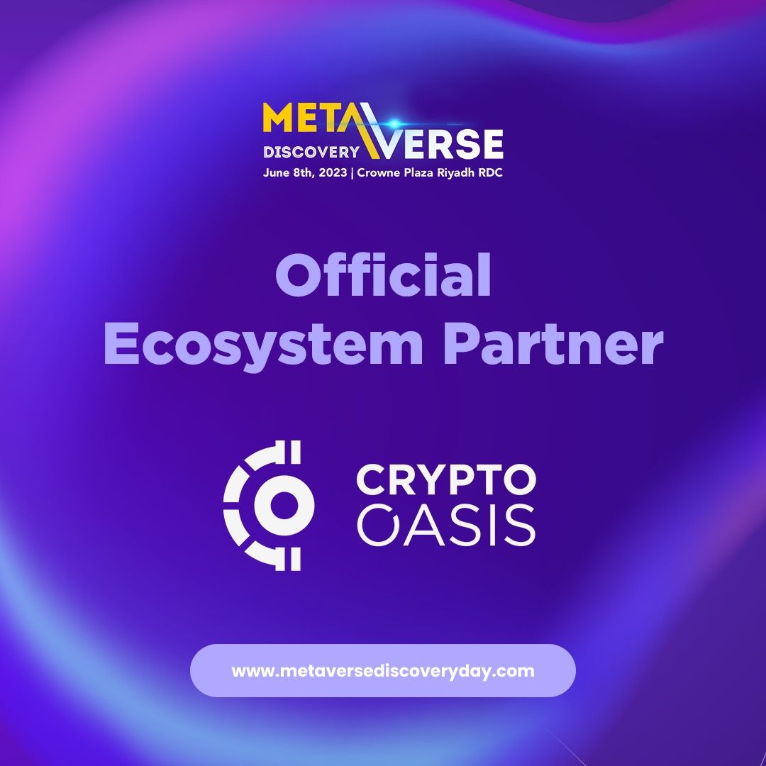 CryptoOasisUAE's tweet photo. We are thrilled to announce that Crypto Oasis is an official Ecosystem Partner for the upcoming @discovery_meta KSA 2023. ๐ค
Stay tuned for updates & don't miss out on this incredible opportunity to be a part of the Metaverse revolution!๐
#CryptoOasis #MetaverseDiscovery https://t.co/xnsKMOKo0X