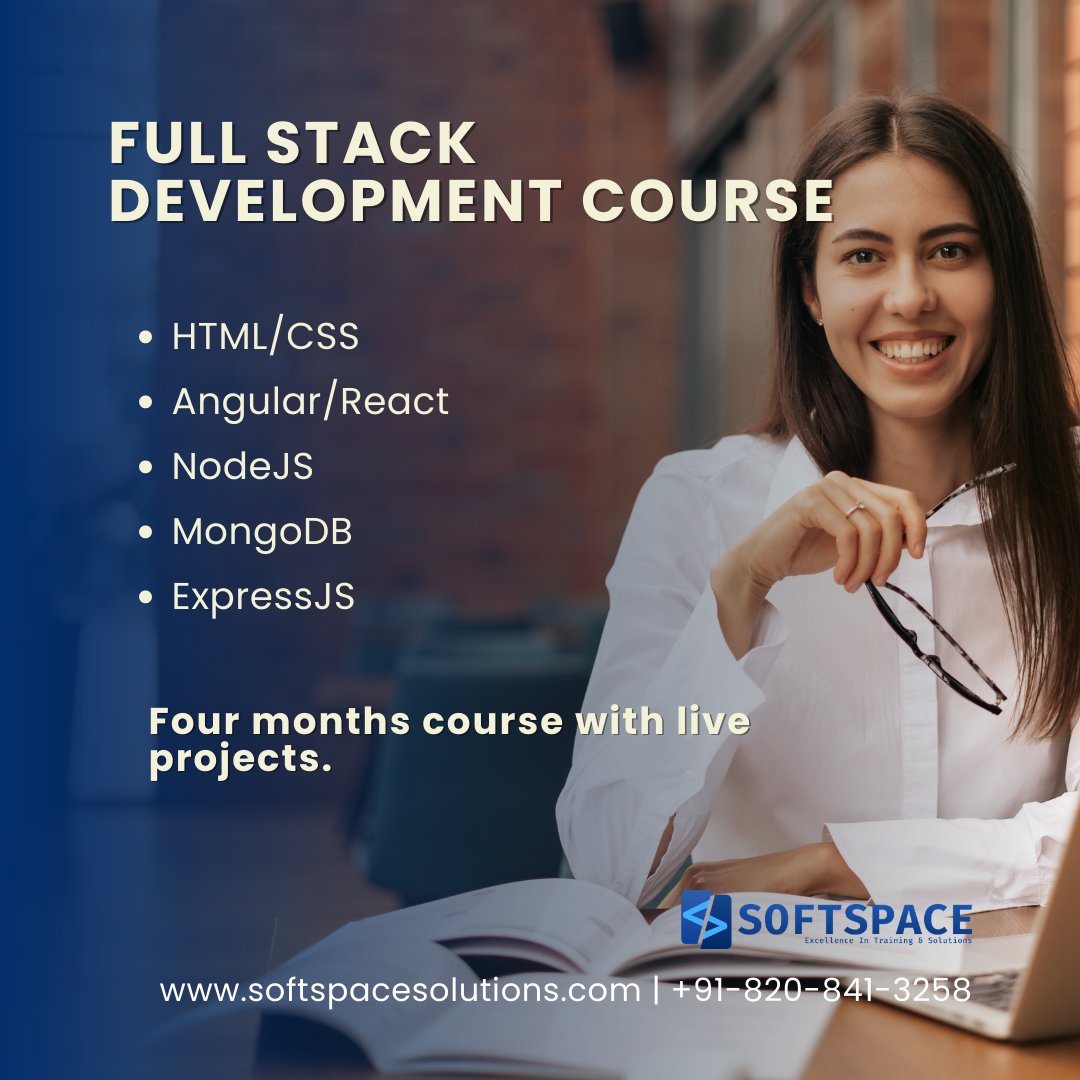 softspacengp's tweet image. Become a full-stack developer and build end-to-end web applications with our comprehensive course. Learn HTML, CSS, JavaScript, MongoDB, Node.js, and more from industry experts in our full-stack developer course. #fullstackdeveloper #fullstack #fullstackwebdeveloper