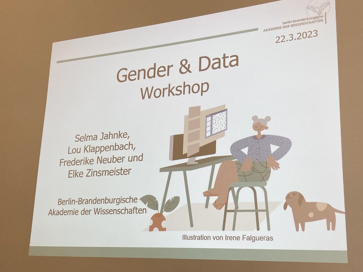 Heute hatten wir unseren ersten <a href="/bbaw_de/">BBAW</a> internen Workshop zum Thema „Gender &amp; Data“ - es war ein toller Austausch zur Repräsentation von Frauen in digitalen Forschungsprojekten der BBAW mit jeder Menge Anknüpfungspunkte, um das Thema zukünftig zu vertiefen! #mindthegenderdatagap