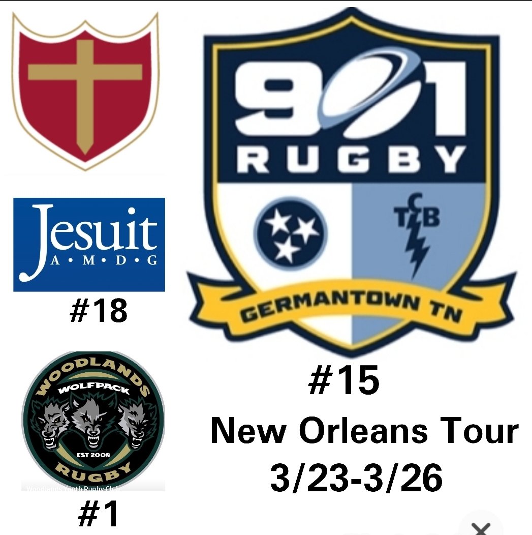 Big Rugby weekend in  NOLA for #901  bs Br. Martin, Jesuit and Woodlands TX.