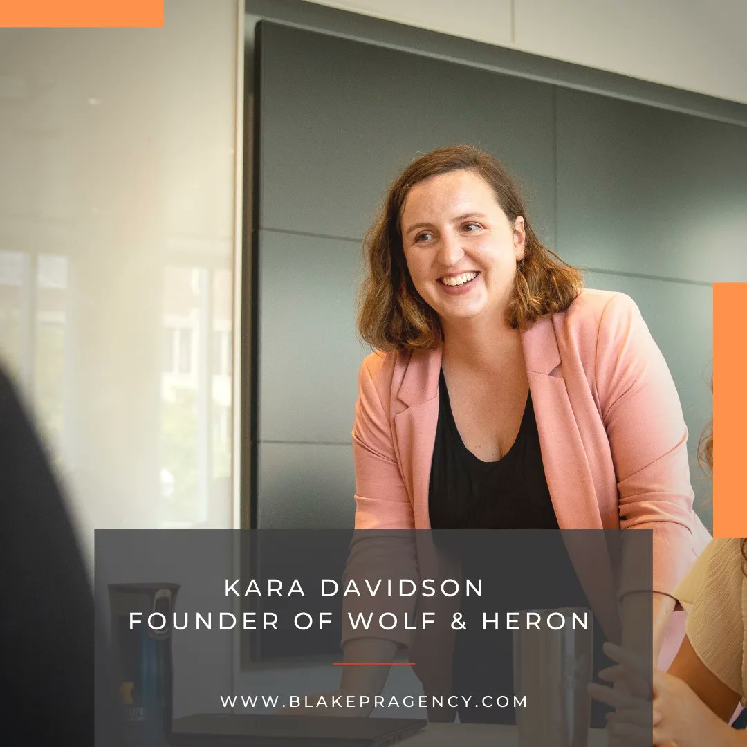 theblakeagency_'s tweet photo. It's #WomensHistoryMonth, and we're celebrating impactful women from our client roster. Founder of Wolf &amp; Heron, Kara Davidson is a Certified Executive Coach and expert in driving behavior change, designing experiences and thoughtful facilitation. #pragency #leadership https://t.co/OXd4gzkhjr