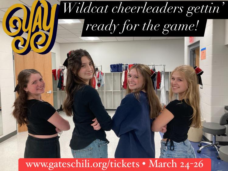 Disney's HS Musical this weekend! Fri. &amp; Sat. 7pm, Sun. 1pm at Gates Chili. Avoid lines &amp; get your tickets ahead of time here: gateschili.org/tickets  #GCPride #Musicals #Roc #GCMusicals #GatesChiliPAC #DisneyHighSchoolMusical #GCHS_MB #proudmom