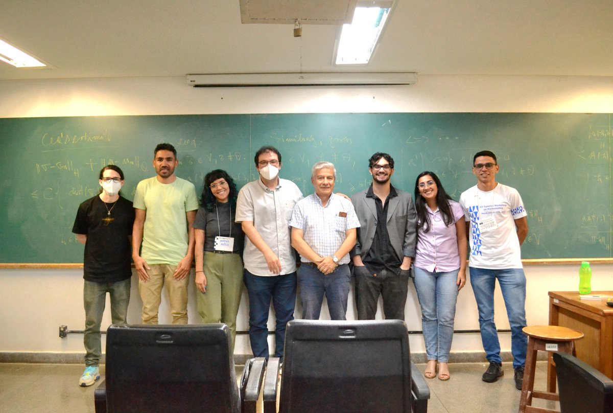 dsalt_anillo's tweet photo. #Noticias Investigador de dsalt participó en encuentro internacional en Brasil

Gabriel Gatica dictó una conferencia plenaria y un cursillo en el XV Summer Workshop in Mathematics, realizado en el Departamento de Matemática de la Universidad de Brasília https://t.co/w1ZOX4BzYm