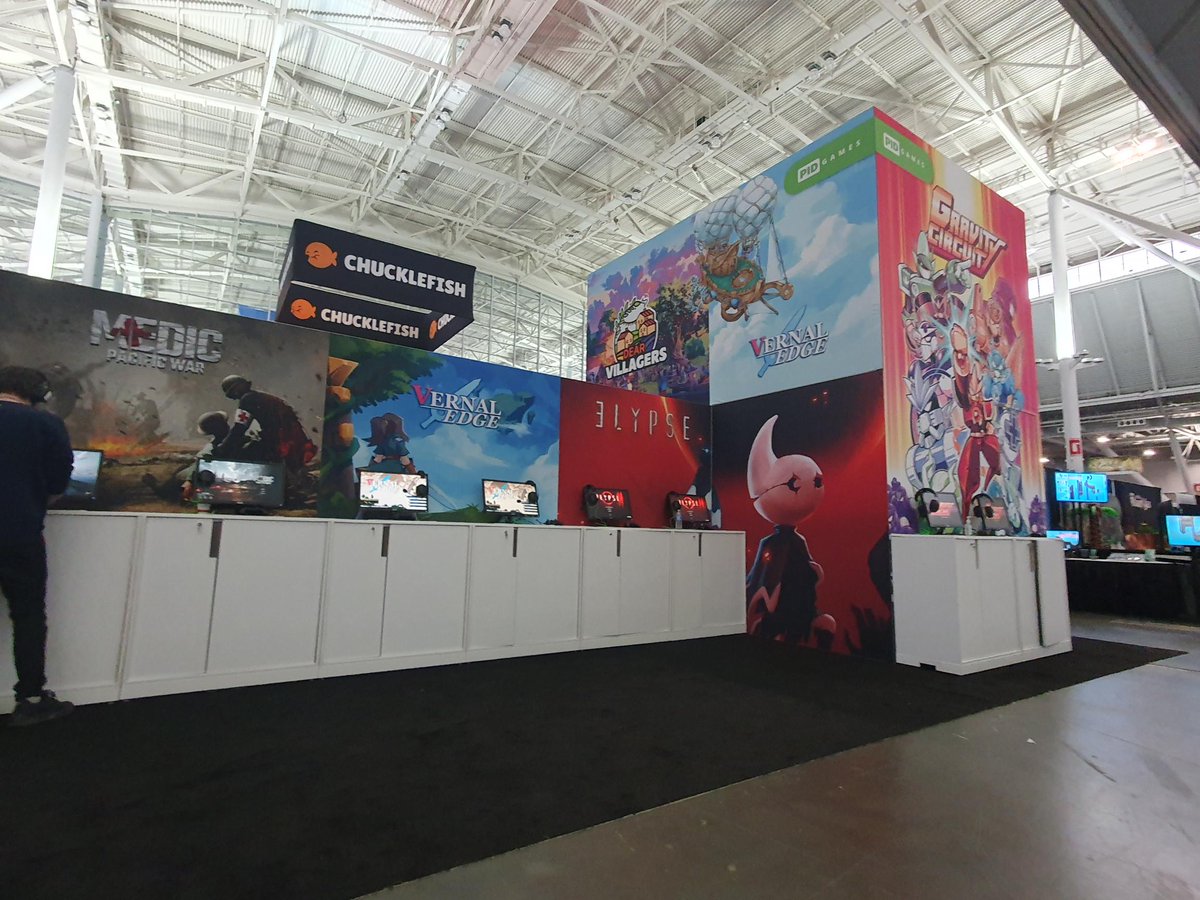 Come meet us at #PAXEast 
March 23-26, 2023
Boston, MA
👉Booth 18108👈
Try out our new and upcoming games? 🫣

⚔️VERNAL EDGE @HyMyNameIsMatt  
🌙ELYPSE <a href="/Hot_Chili_Games/">Elypse - Hot Chili Games</a>  
🤖GRAVITY CIRCUIT <a href="/GravityCircuit/">GravityCircuit - OUT NOW! 🎂</a> 
💊MEDIC <a href="/HypnoticAnts/">Hypnotic Ants Studio</a> 
#indiegame #metroidvania #2DPlatformer #platformer