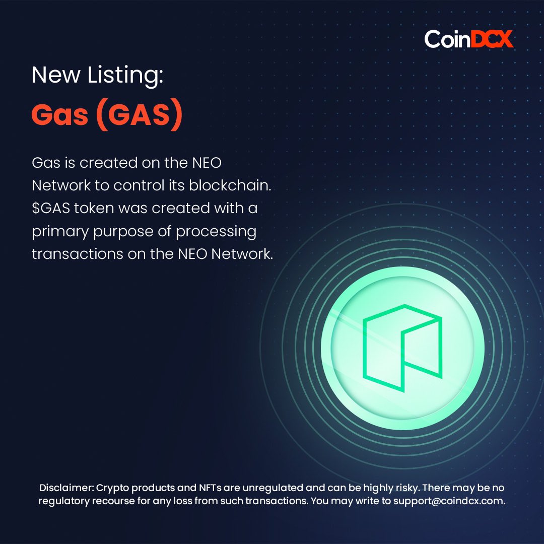 CoinDCX's tweet photo. Double Crypto Dhamaka! ๐ฅ
This week we have listed $GAS (@Neo_Blockchain) & $ILV (@illuviumio) on the CoinDCX app for you to start trading! ๐๐๐
#CoinDCXListing
Which one are you trading first let us know in the comments!
#TryCrypto #CoinDCX https://t.co/ePET2D2Wza