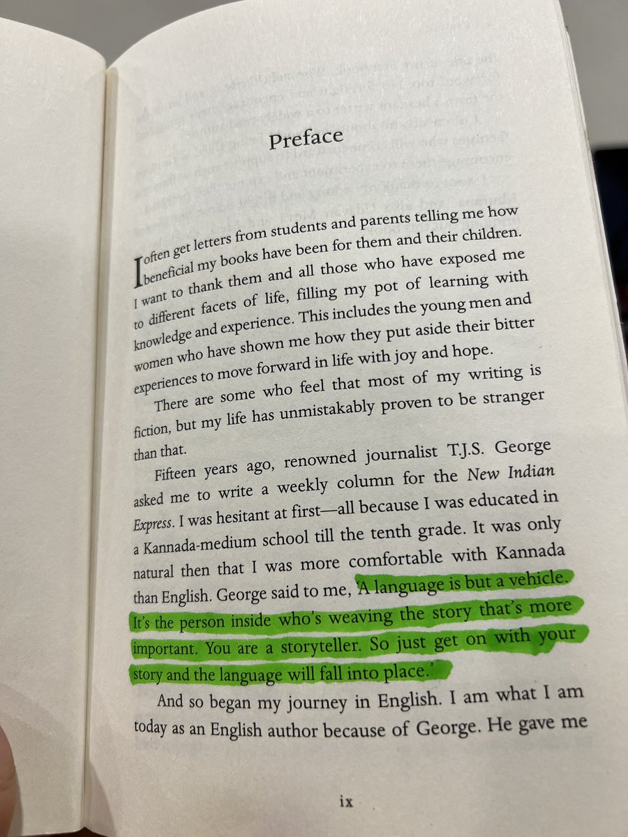 Samridhi2411's tweet photo. A Good Story should change the way you see the World 🌎 
#sudhamurty #threethousandstitches #storytimes https://t.co/QP1tIHPb0D