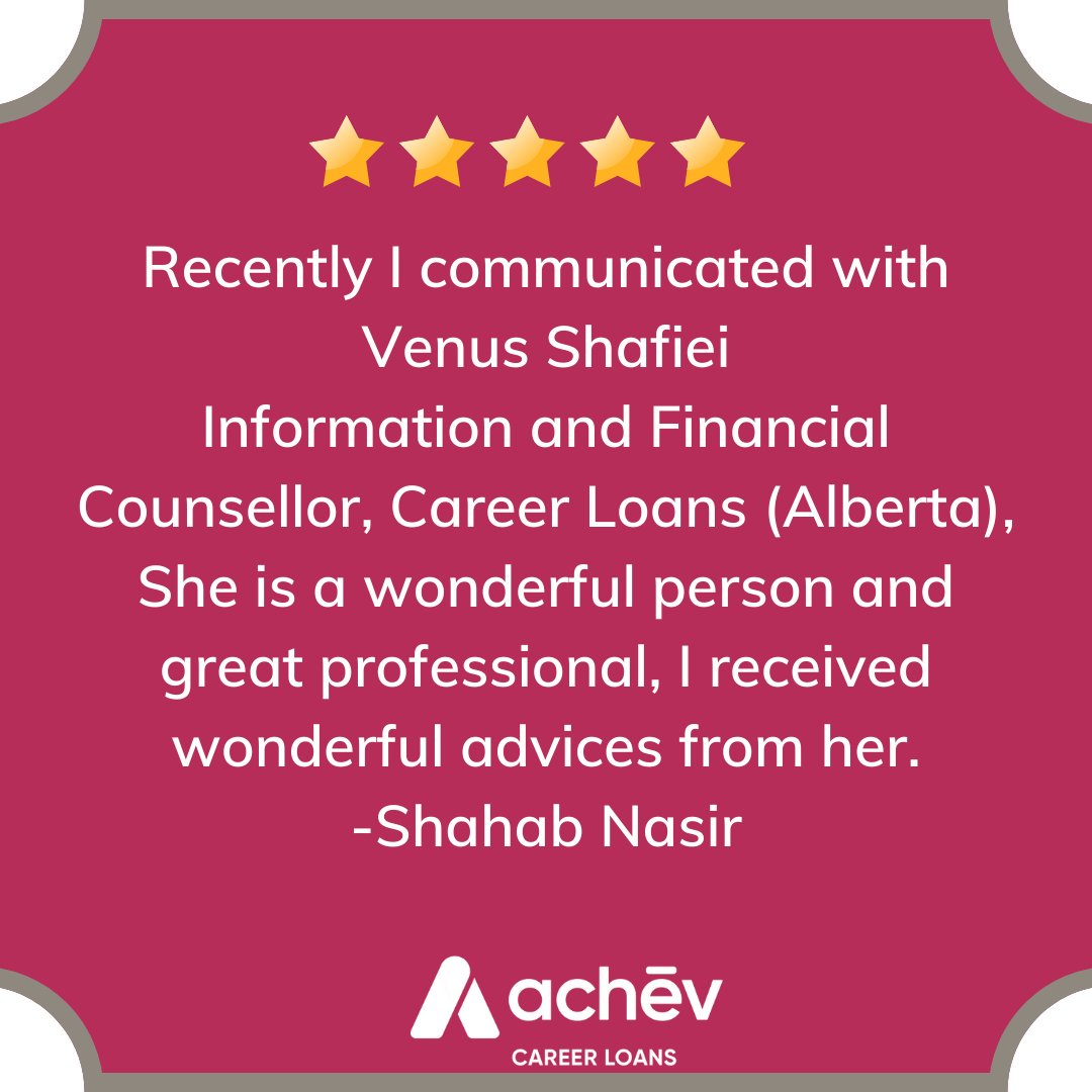 CareerLoans's tweet photo. Happy Testimonial Thursday!
We enjoy hearing how our clients have benefited from the program. Thank you for these kind words, Shahab.
#testimonialthursday #testimonial #clients #feedback #careerloans #happyclient https://t.co/ESofVDbcwn