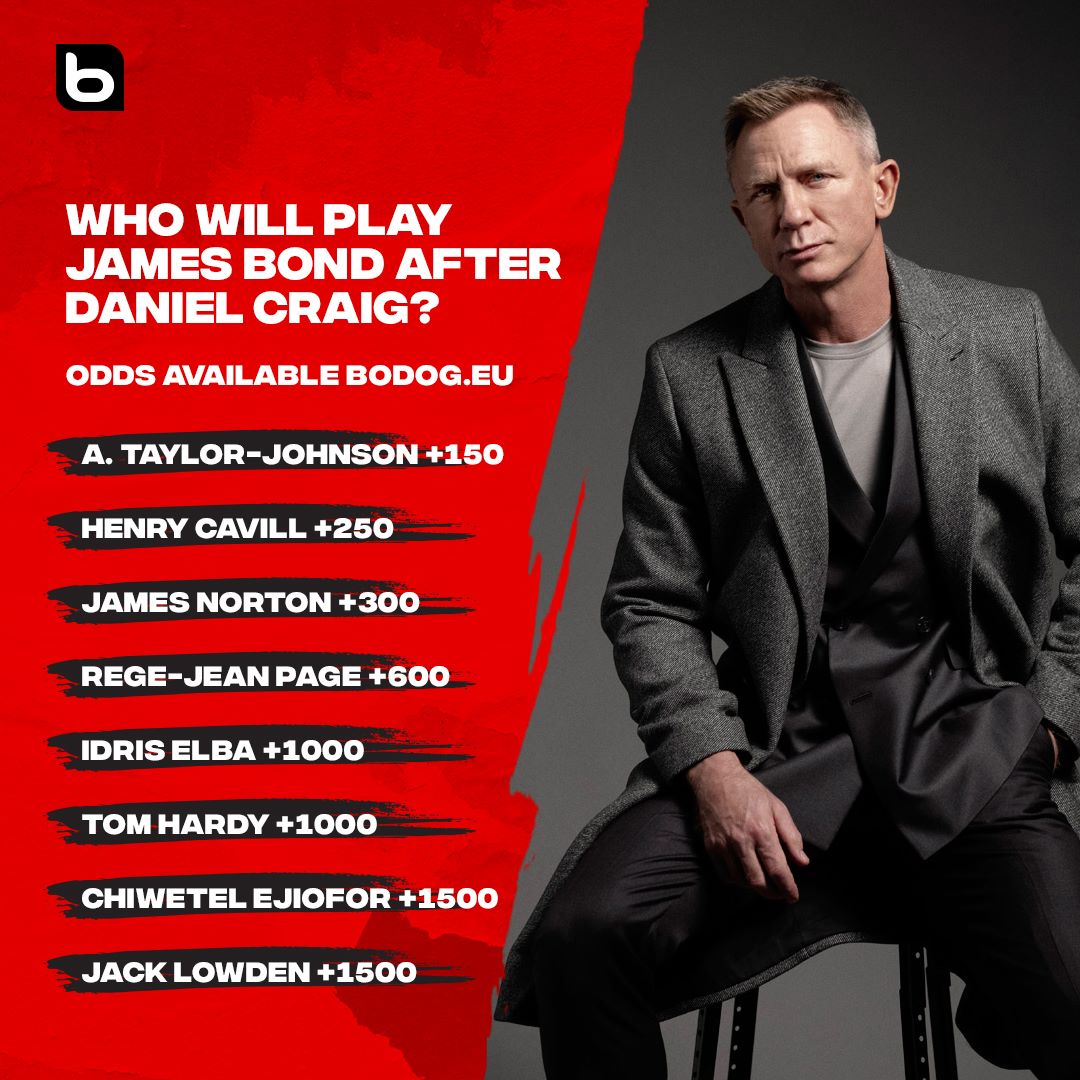 &#128176;&#127871; BODOG SPECIAL
PROP - JAMES BOND!

Who do you think should be cast to take over the role of 007? &#129300;

 ➡️