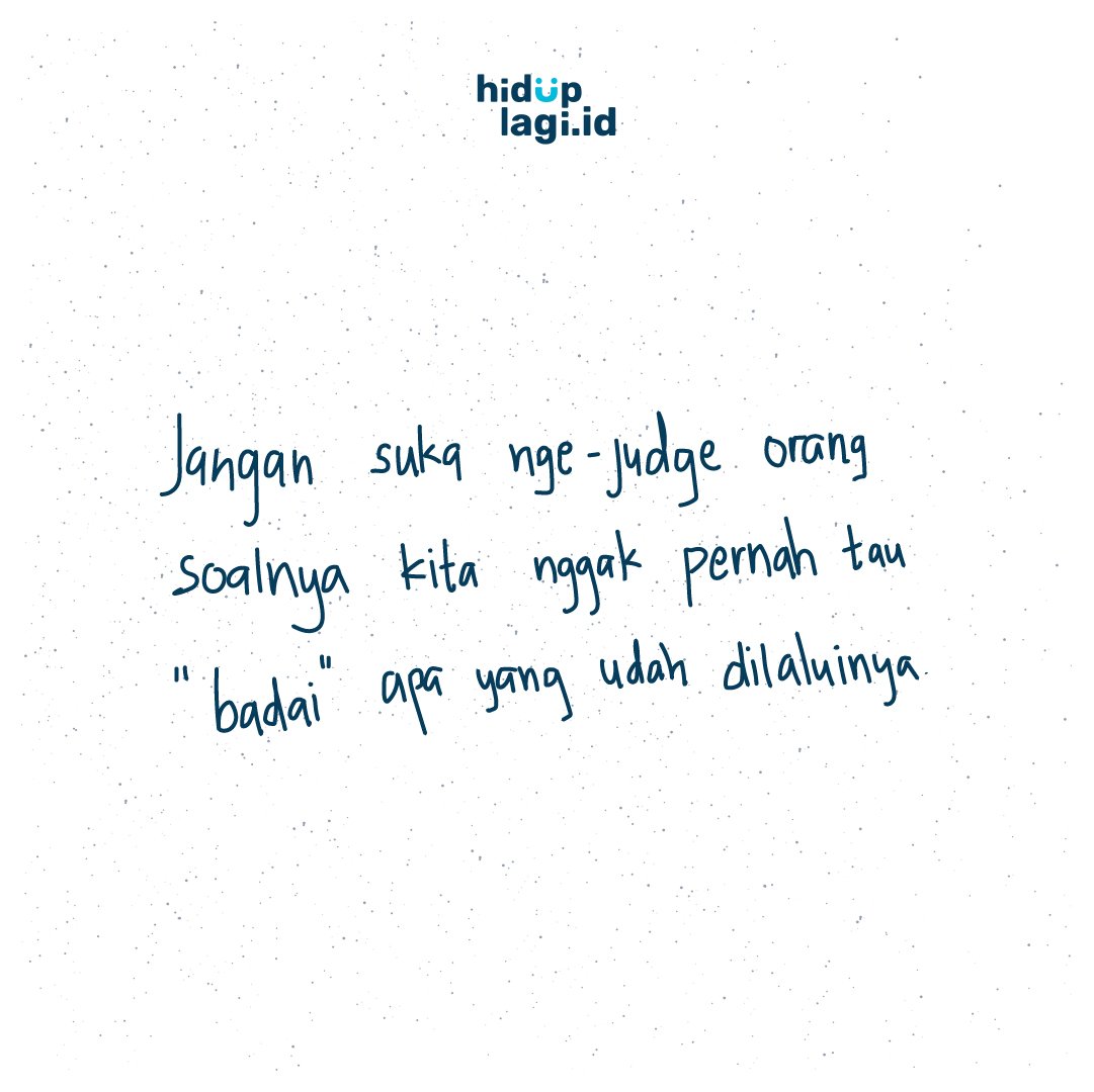 Karena kita cuma tau luarnya aja