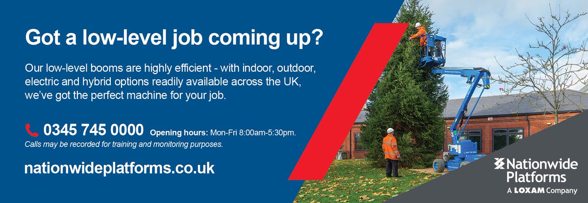 Our electric and hybrid low-level boom lifts can help you get the job done with lower emission levels and are available for delivery in your area! Contact your Account Manager, call us on 0345 745 0000 or visit us online today to get your quote or hire: bit.ly/3hLjJ53