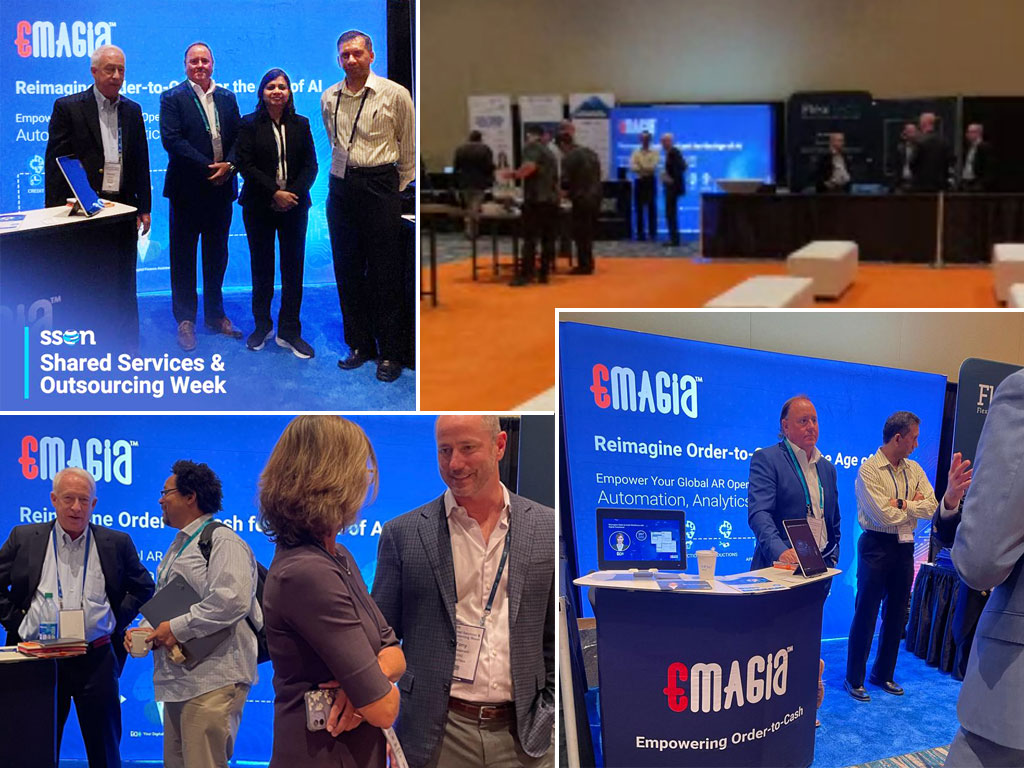 Meet Our #Emagia Order-to-cash experts now at Shared Services & Outsourcing Week #SSON Booth #130 in Orlando today.
#SSOWeek #GBS #SSO #leadership #sharedservices  #SSOW #SSON #futureofwork2023 #futureofwork #CentersofExellence #transformation