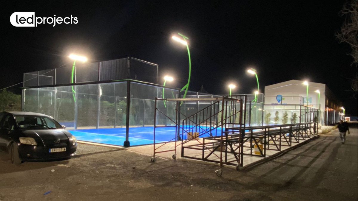 LedProjects's tweet photo. 🔛 2 new courts already shine in Padel Place Marousi (Greece 🇬🇷) with our ECO-S 8x180w #LedProjects model.

#ledlighting #ledlights #ledengineering #ledsports #padelcourts #padel #greece https://t.co/rzCbu6bDNh