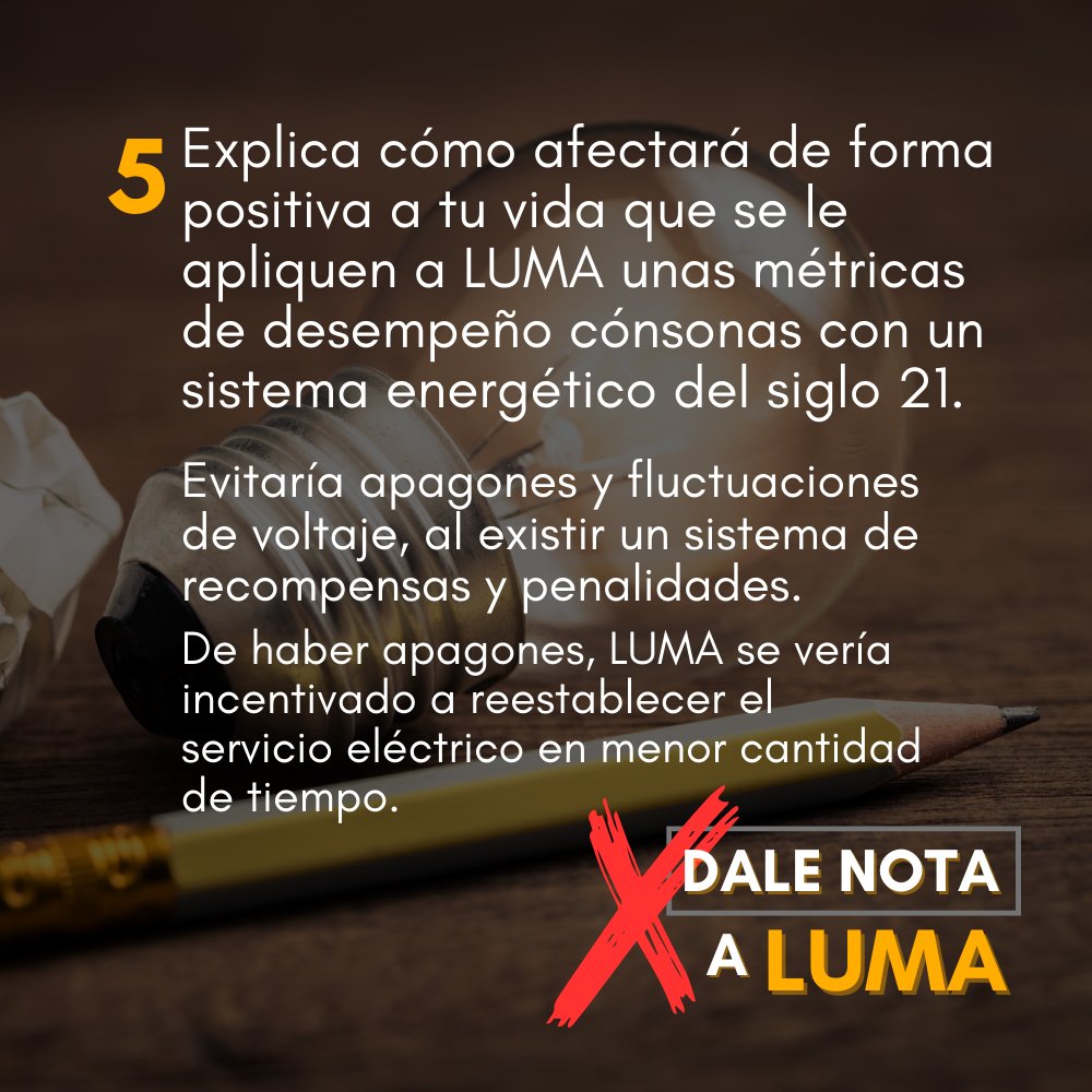 aerapr's tweet photo. Tus comentarios son importantes para la adopción de las métricas de desempeño de LUMA. 

Habla desde tu experiencia y recomienda la adopción de métricas que nos muevan hacia un sistema “moderno, sostenible, confiable, eficiente, costo-efectivo y resiliente”, como lo exige la ley. https://t.co/rztIdqGZek