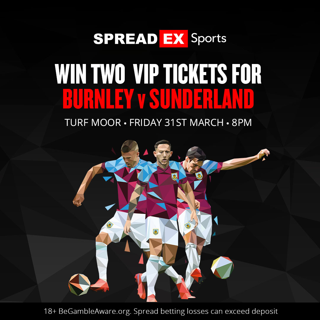 Spreadex Sports (@spreadexsport) on Twitter photo 🚨Competition Time🚨
How do you fancy the chance to win 2⃣ VIP tickets to <a href="/BurnleyOfficial/">Burnley FC</a> 🆚 Sunderland?! ⚽️🏆
1⃣ Follow us + Retweet this tweet♻️
2⃣ Enter your details in the entry form below⤵️
spreadex.com/burnleysunderl…
TS&C's apply🔞 🚨Competition Time🚨
How do you fancy the chance to win 2⃣ VIP tickets to <a href="/BurnleyOfficial/">Burnley FC</a> 🆚 Sunderland?! ⚽️🏆
1⃣ Follow us + Retweet this tweet♻️
2⃣ Enter your details in the entry form below⤵️
spreadex.com/burnleysunderl…
TS&C's apply🔞