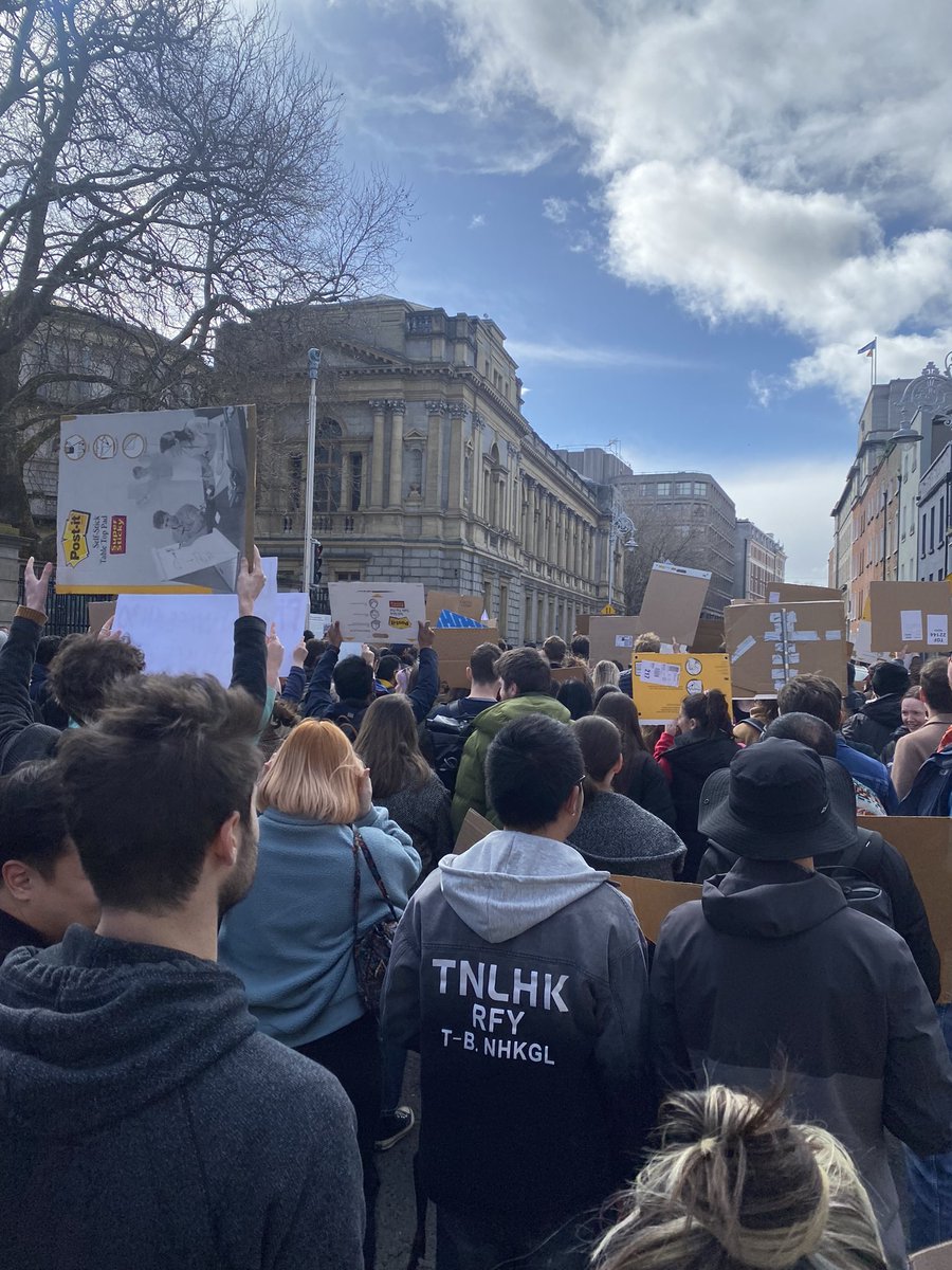 Terrific turnout today at the @PWO_Ireland rally #PGRsDeserveBetter #PayUsEnoughToLive