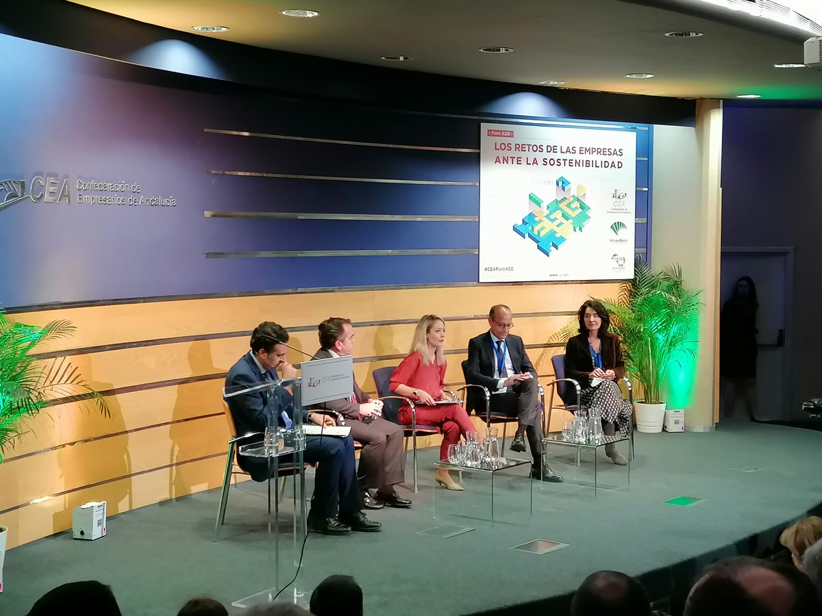 🚀 #EmpresariosAndaluces 

Además de la #AsambleaCEA23 ha tenido lugar en la sede @CEAes_ la Jornada 'Los Retos de las Empresas ante la Sostenibilidad'
Interesantes ponencias #ESG