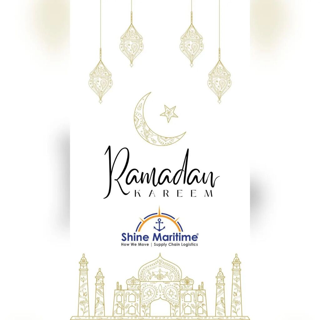 ShineMaritime's tweet photo. Wishing good health and spirit. Happy #Ramadan! #HowWeMove #SSOT #KE #UG #Logistics #SupplyChain #HumanitarianAid #UN #NGO #Oil_Gas #AirTransport #RoadTransport #RiverTransport #MarineFreight #Warehousing #Clearing #Forwarding #Freight #Customs #Cargo #T… https://t.co/mlG7W4p9CL https://t.co/9HILeeAXNf