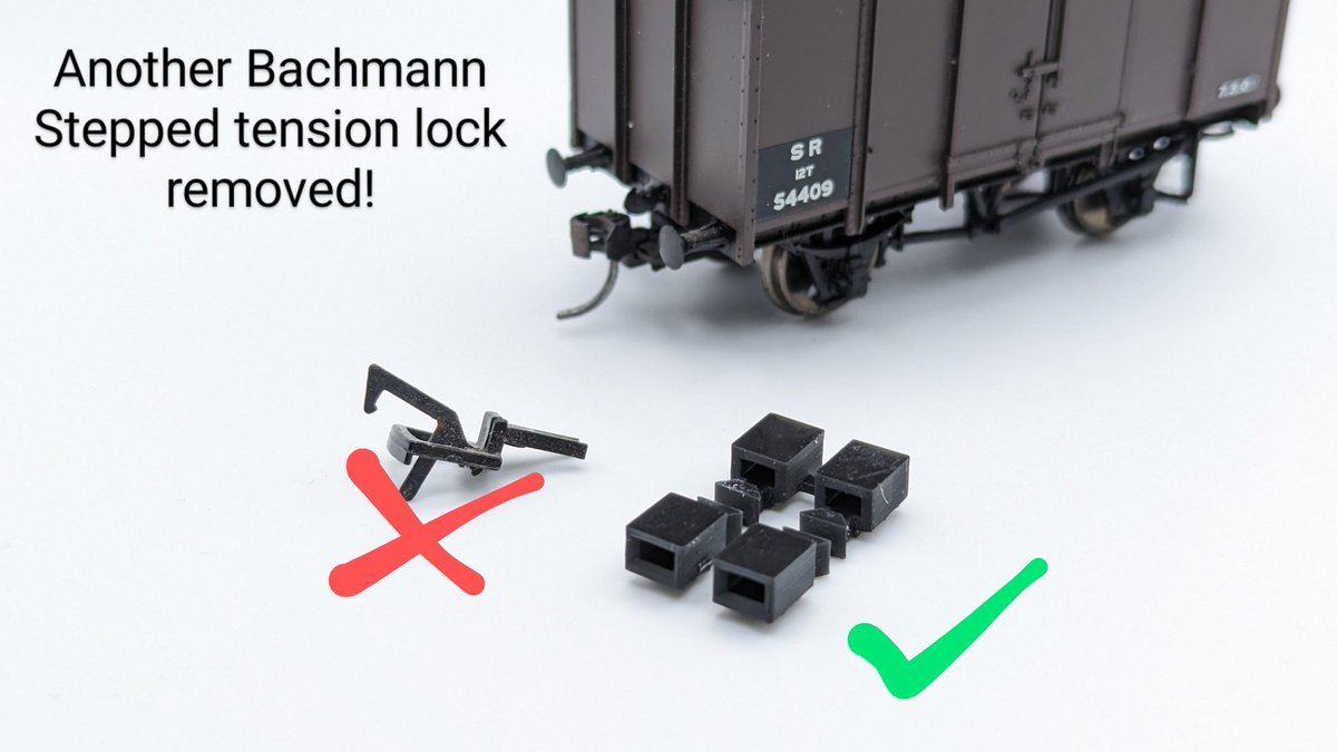 MattwicksBMR's tweet photo. A couple of new products on Made Me and eBay this weekend...
Bachmann Van with cranked coupling has now been fixed with a new right height NEM pocket. 

Price range £4-8

Available in 4x and 16x

https://t.co/tDYctrxqKG

#Vectis3DModel #3DPrint #NEM #RightHeight #Bachmann #Van https://t.co/w4AypTpbt4