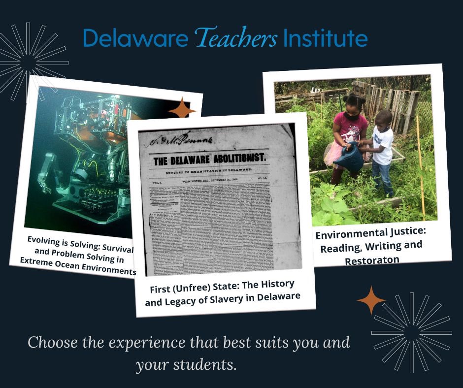 3 steps to a fun and engaging professional learning experience:
1. Learn more about our upcoming seminars 
2. Pick your two favorites
3. Apply by Monday 3/27
dti.udel.edu/participate/lo…