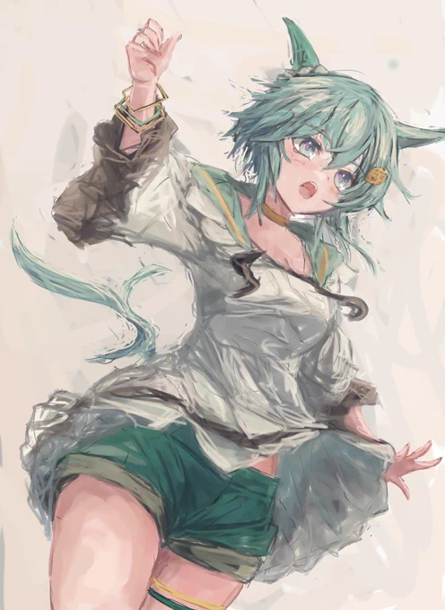 咆哮 太もも#ウマ娘#セイウンスカイ 