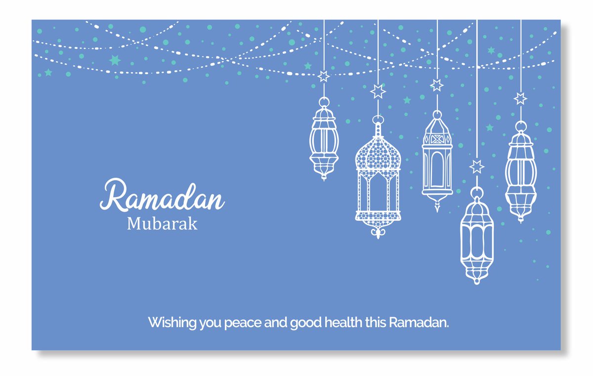 Ramadan Mubarak.  Wishing you peace and good health this Ramadan.
#ramadan2023
