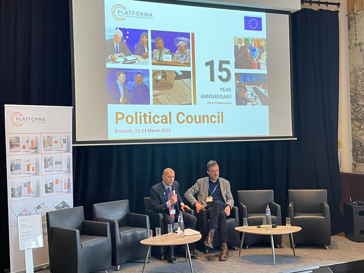 Our 2023 Political Council is starting.

<a href="/ccrre/">Mike Anderson</a> Sec Gen @Fabrizio_Rossi_ opening the debates

<a href="/SmetPascal/">Pascal Smet</a> co-chairing and hosting our meeting which coincides with #PLATFORMA15years