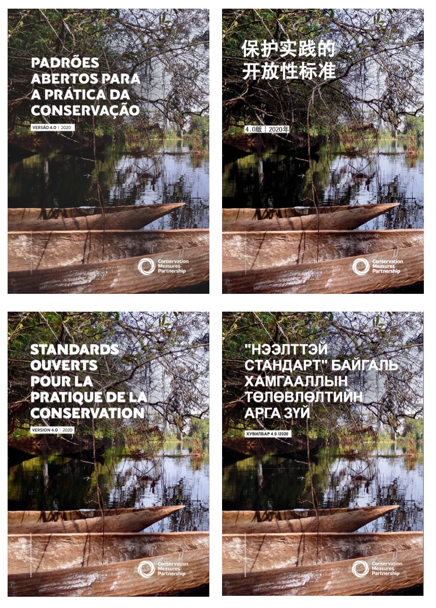 The #ConservationStandards help teams across the globe design, manage, monitor, learn from, &amp; improve their conservation work. Check out the full range of CS translations (currently covering 6 languages) at bit.ly/translatedcs - &amp; please spread the word! #AdaptiveManagement