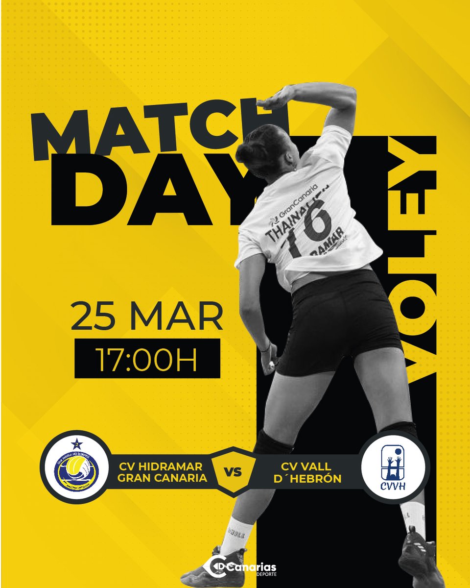 CanariasdEs's tweet photo. Este finde toca ¡¡deporte femenino!!💪🏼

Sábado 25 de marzo⬇️
•𝟭𝟱:𝟰𝟱> @Teldeportivo VS Rayo Majadahonda (Fútbol)
•𝟭𝟳:𝟬𝟬> @cvjavolimpico_  VS Vall D’ Hebrón (Vóley)
 Te esperamos en https://t.co/wRdGTJXYOH

#canariasd #deporte #deportefemenino #fútbol #vóley #ott #volkano https://t.co/3albjlPain