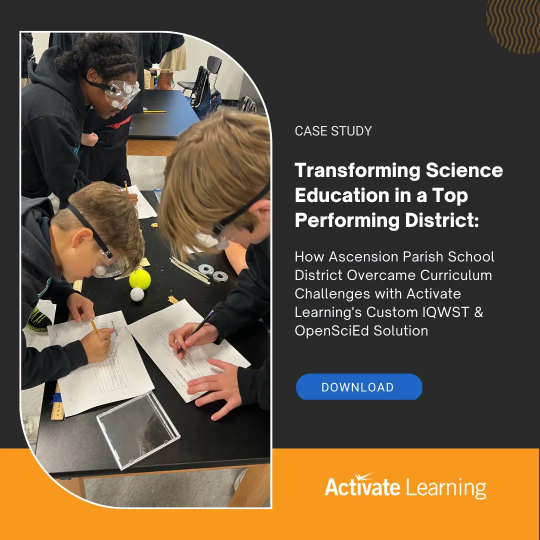 NEW CASE STUDY🔥: Ascension's science education transformation is out of this world!🌎🚀 Learn how our #IQWST and @OpenSciEd custom curriculum solution lit the way.💡 Download this inspiring success story:👉buff.ly/42BWtMM @APSB_official @IQWSTeducators #NGSSchat #NSTA23