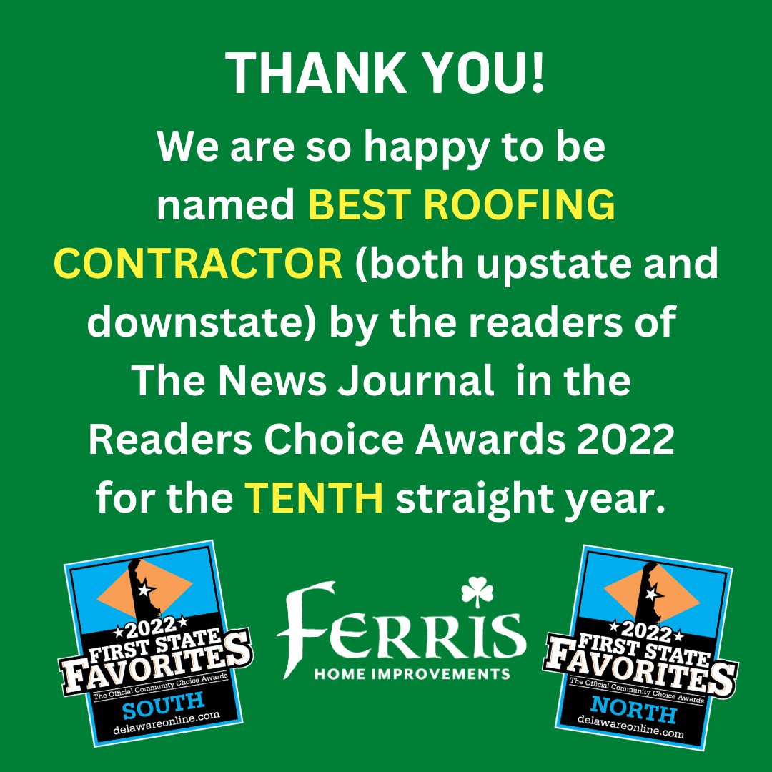 FerrisHomeImp's tweet image. #bestroofingcontractor #roofingcontractordelaware #leakyroof #homeimprovements