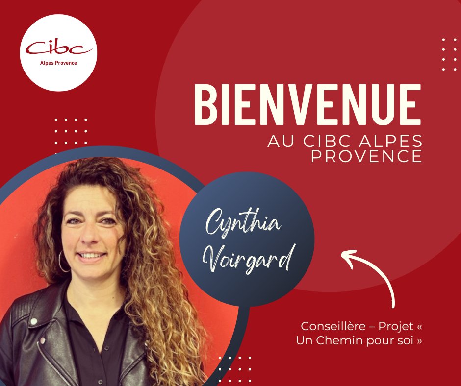 CibcAp's tweet image. [Bienvenue]
Nous souhaitons la bienvenue à Cynthia Voirgard qui intègre le CIBC  en tant que conseillère dans le cadre du projet porté par l’AFPA et la DIR PJJ SUD EST« Un chemin pour soi » cofinancé dans le cadre du Plan d’Investissement dans les Compétences de la DIRECCTE PACA.