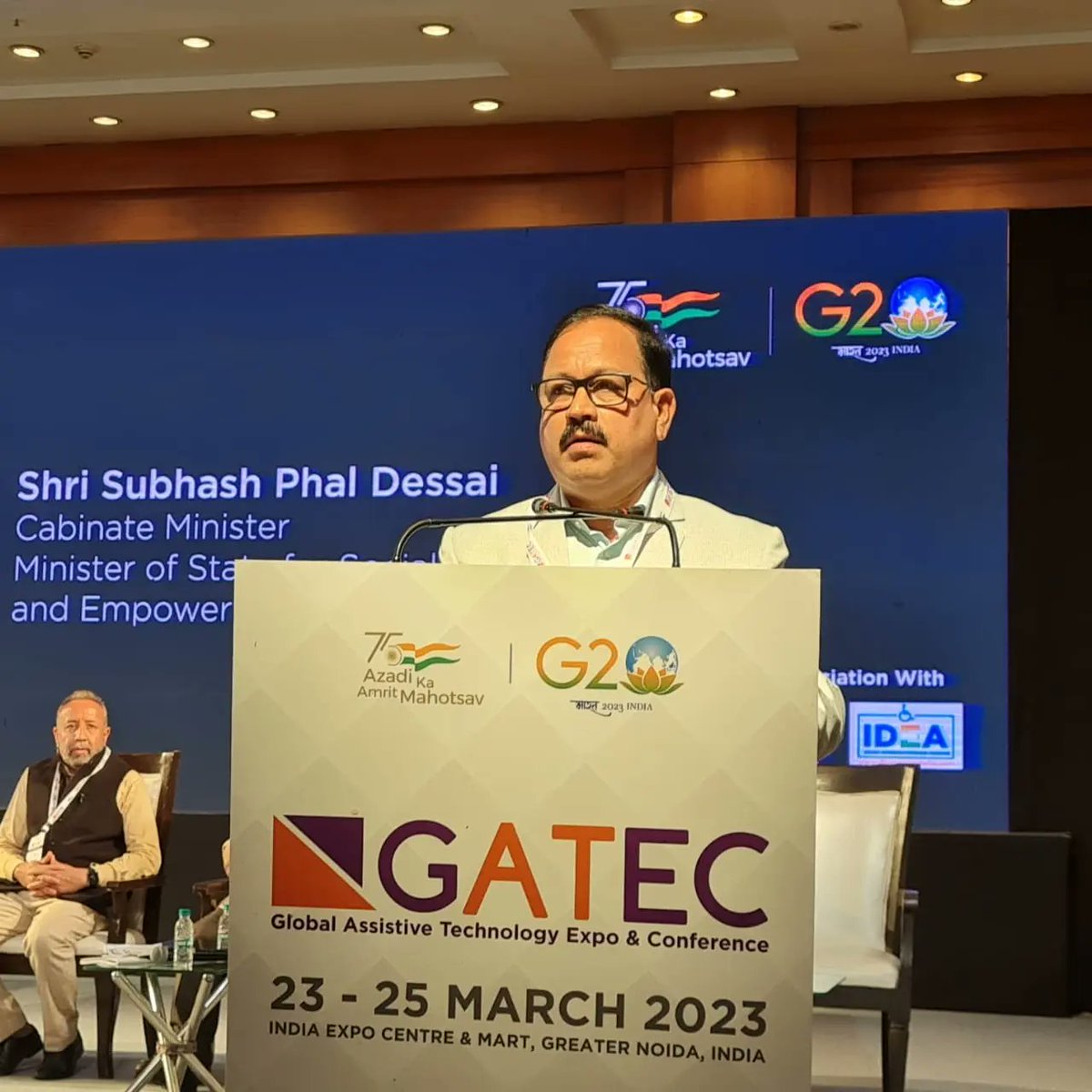 S_Phal_Dessai's tweet photo. Inaugurated the first edition of #Global Assistive Technology Expo &amp; Conference (GATEC) at the India Expo Centre, Greater Noida, UP, which was organized by #SHESPro, #ICMR, #SAKSHAM, and #IDEA.
#subhashphaldessai https://t.co/whkkPORSkm