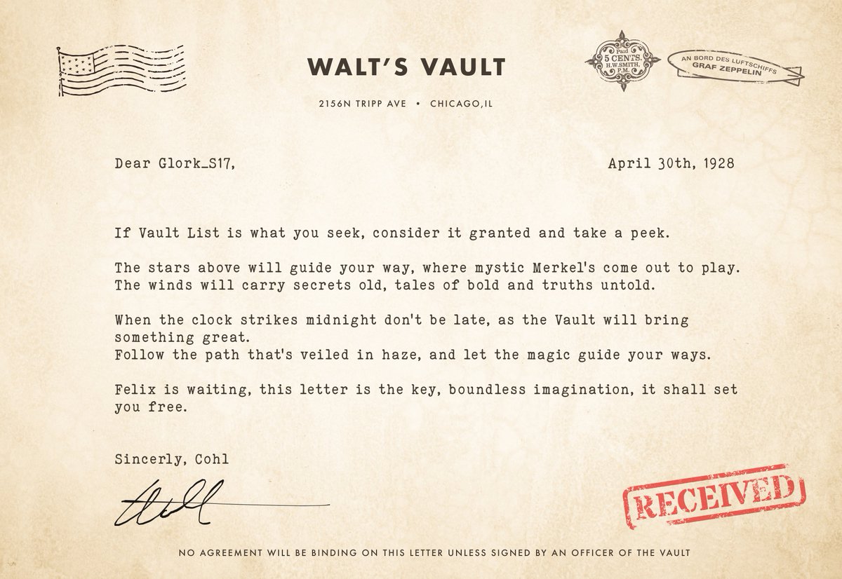 Glork_S17's tweet photo. And the dream became reality! ✨

I am rooting for all the dreamers that are looking for the key, you got this! 🗝️😊 

Thank you very much @WaltsVault_NFT, @Cohl_world and everyone in the team, can't wait to witness what you guys have in store for us. https://t.co/piNbHxq8Oc