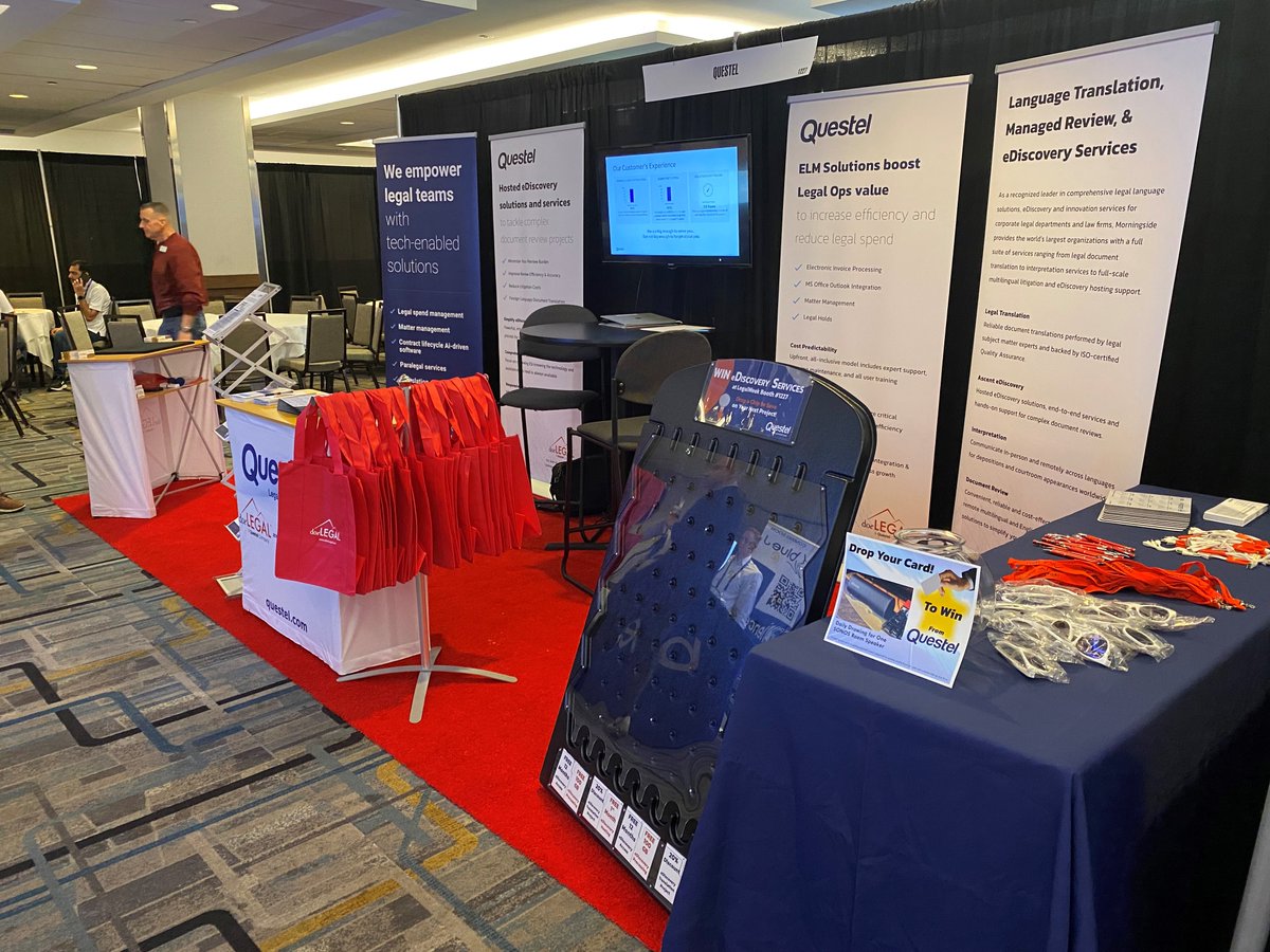 doelegal's tweet photo. Only a few hours left of #LegalWeek23!
Stop by Questel's booth #1227 to see more LegalTech MAGIC and get your last chance to score thousands in eDiscovery savings on the Plinko board. 

Our experts are ready to help you win!
#questel #doelegal #morningside #legaltech https://t.co/cyMBNpq4Mv
