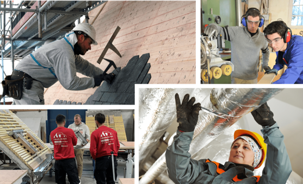 LaureCandlot's tweet photo. Lancé par @SaintGobain, le #CFALab est un dispositif qui réunit 3 programmes dont l'#ecoledesbatisseurs avec @PointP_fr qui permet à une nouvelle génération qualifiée de se former aux métiers de la #renovationenergetique pour un habitat durable. #MakingAWorldABetterHome #maçon https://t.co/sc8qkjhppE
