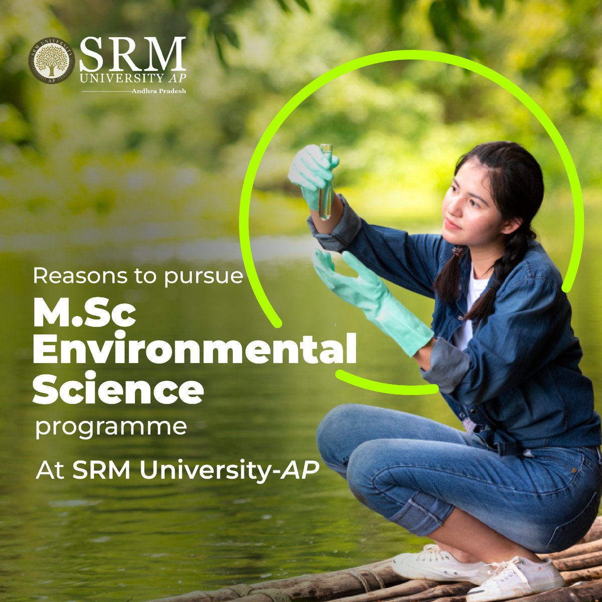 SRMUAP's tweet photo. #MScEnvironmentalScience programme at #SRMUniversityAP offers a diverse range of career prospects, flexible curriculum modules and 100% merit-based fee aid options for students looking to build a successful career in the field.
Click here to enrol now: https://t.co/wUwcmKBLNV https://t.co/HWvq2azlmU
