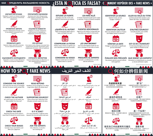FOinfoprofdoc's tweet photo. 7⃣ [#OUTILS] Comment repérer des fakes news ? 
https://t.co/FoTeTcyOgG

💬Retrouvez l'infographie de l'@IFLA 

#FlashTweetEdu https://t.co/CZGU6d6TS6