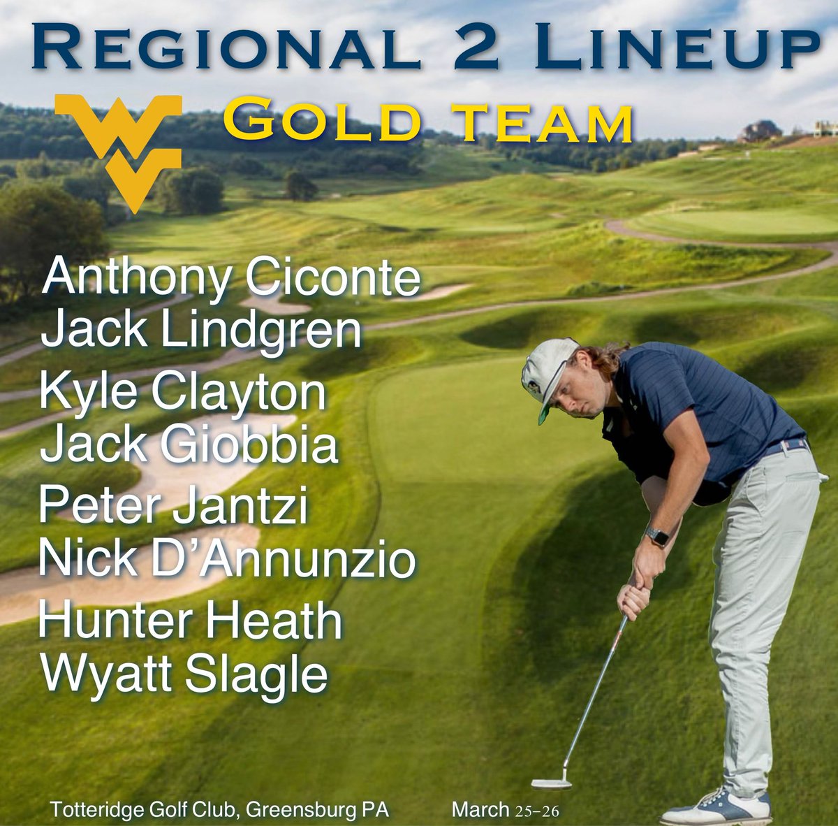 West Virginia University Club Golf Team tweet media